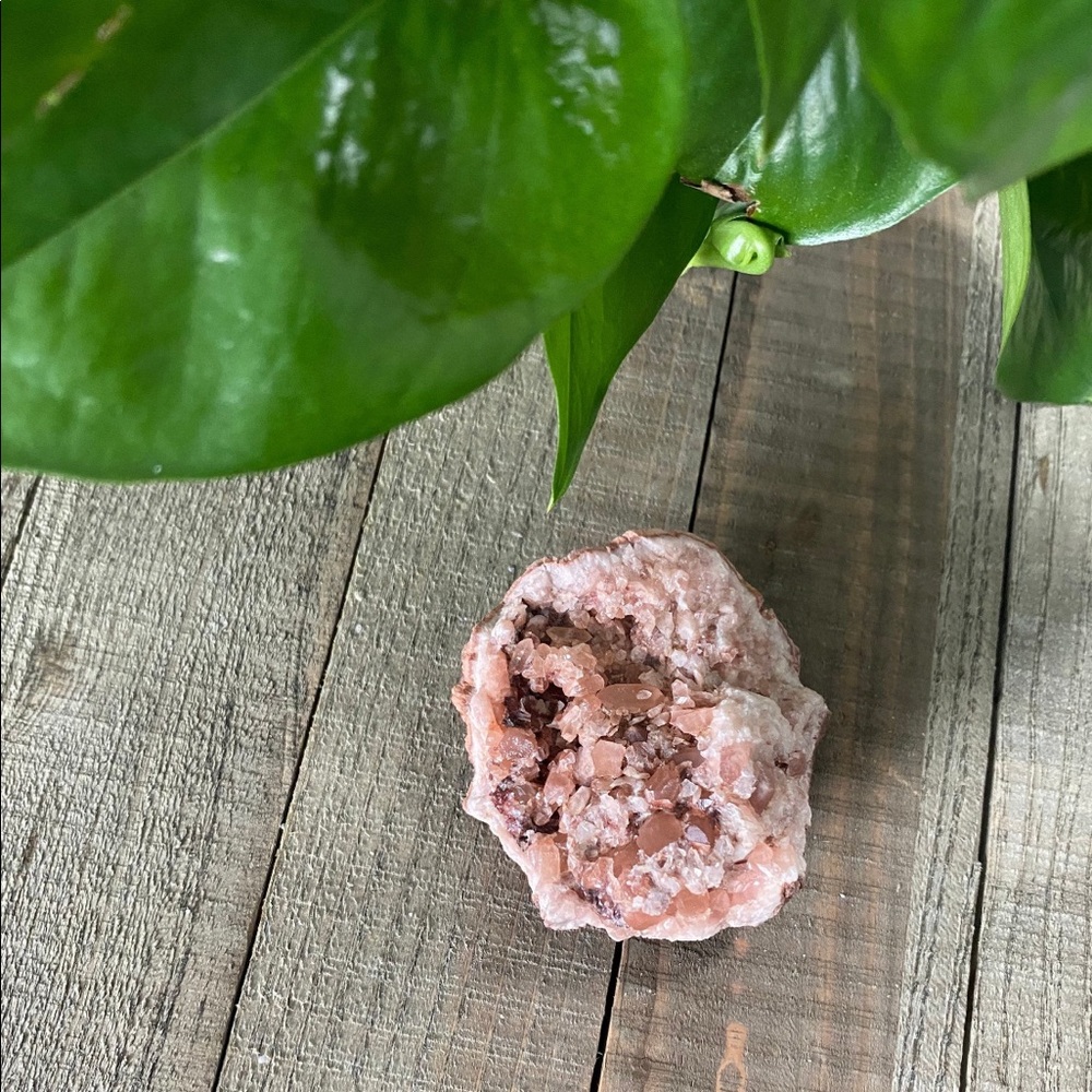 Pink Amethyst Geode Crystal Cluster • OOAK Raw Stone Specimen
